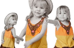 Kind & Baby Fotoshooting | mit 3 bearbeiteten Abzügen